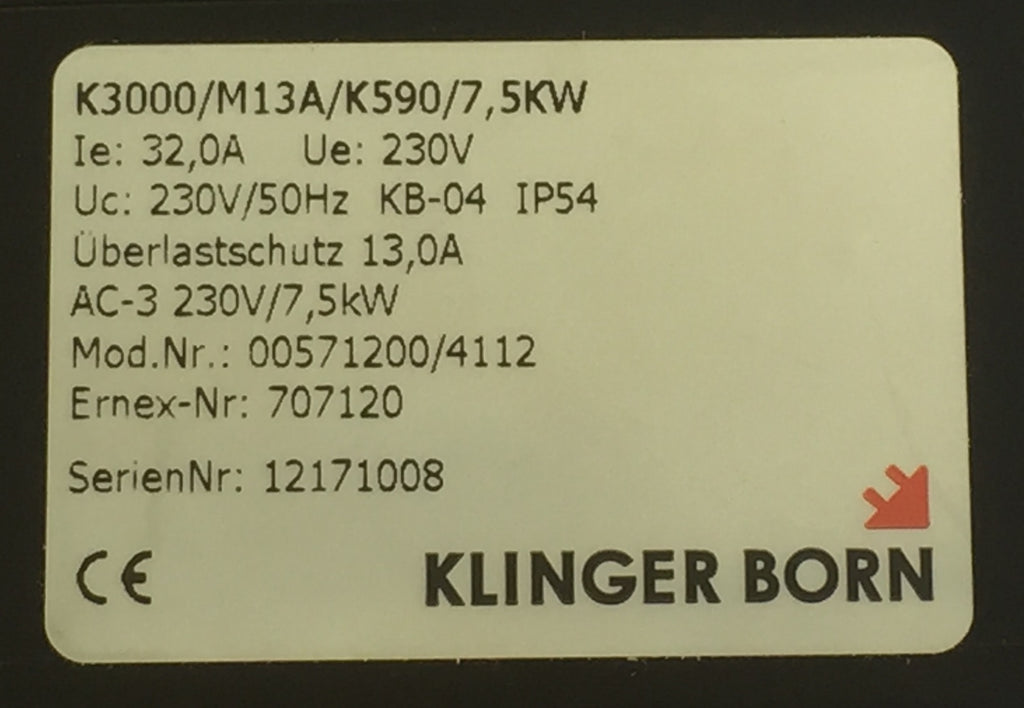 Circuit breaker 230V/3   3.6 kW