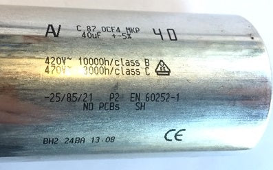 Capacitor 40 µF Hanning motor