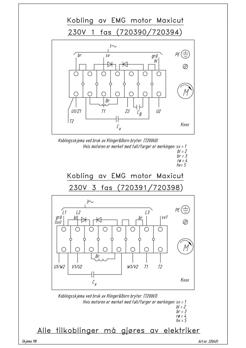 Switch 400V/3  2.2kW