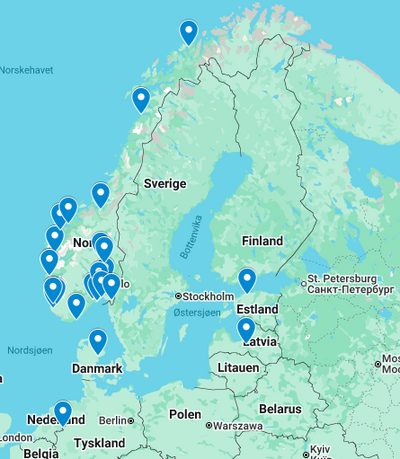 Service oversiktskart